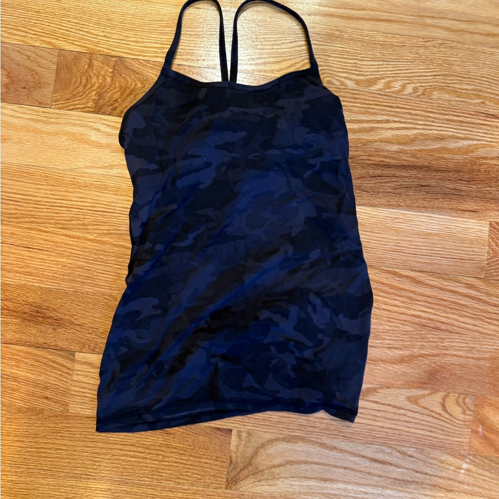 Lululemon Black Camouflage Women's Tank Top